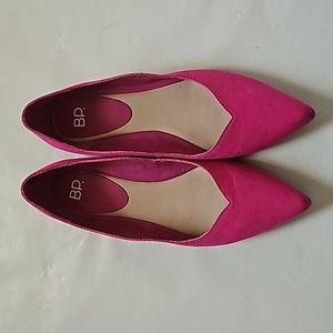 BP. Women's Pointed Flats in Pink, Women's 8.5M